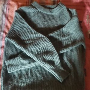 Everlane alpaca pullover xs light forest green